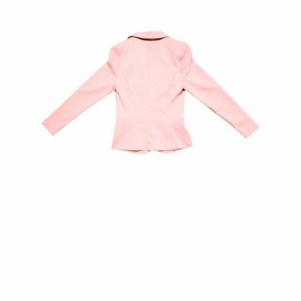 ICHI Kate Blazer Blush Pink Slim Fit Single Button Workwear Jacket S